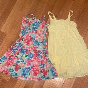 Floral and Yellow Kids Dresses